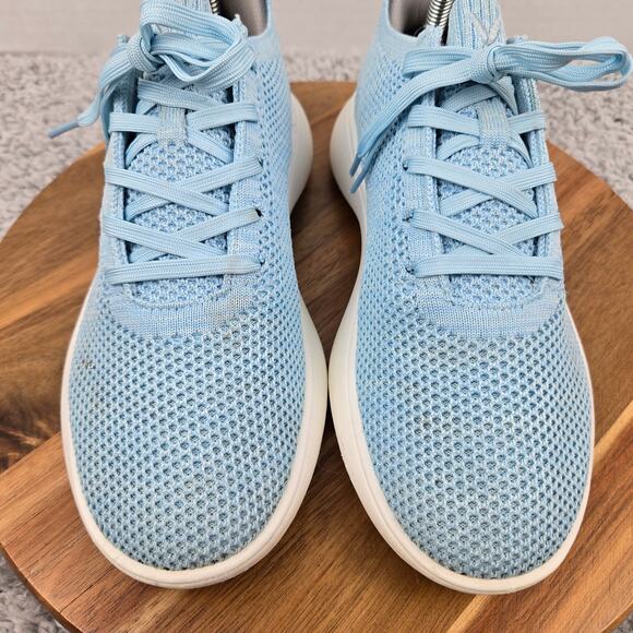 Vivaia Womens 37 Urban Sneaker Slider Mesh Light Blue Casual Lace Up Daily Light - Picture 6 of 13
